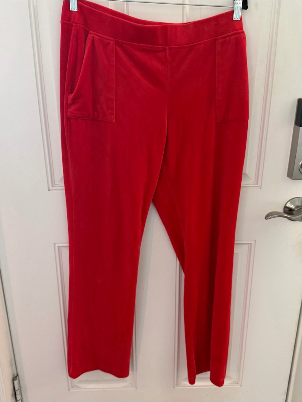 Juicy Couture Track Pants L | Red Velour Y2K
